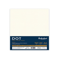 Scholar Dot Grid A4 Loose Pack of 25 sheets DOTL4